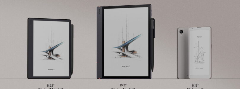 NP: BOOX anuncia tres nuevos dispositivos eInk: Note Air6 C, Note Mini C y Palma 3